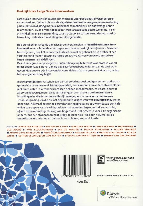 Achterkant van Praktijkboek large scale intervention