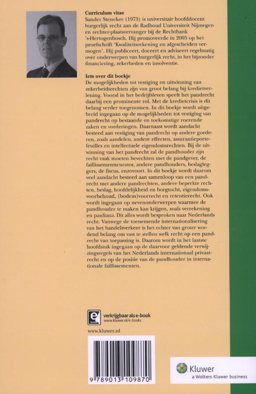 Achterkant van Pandrecht