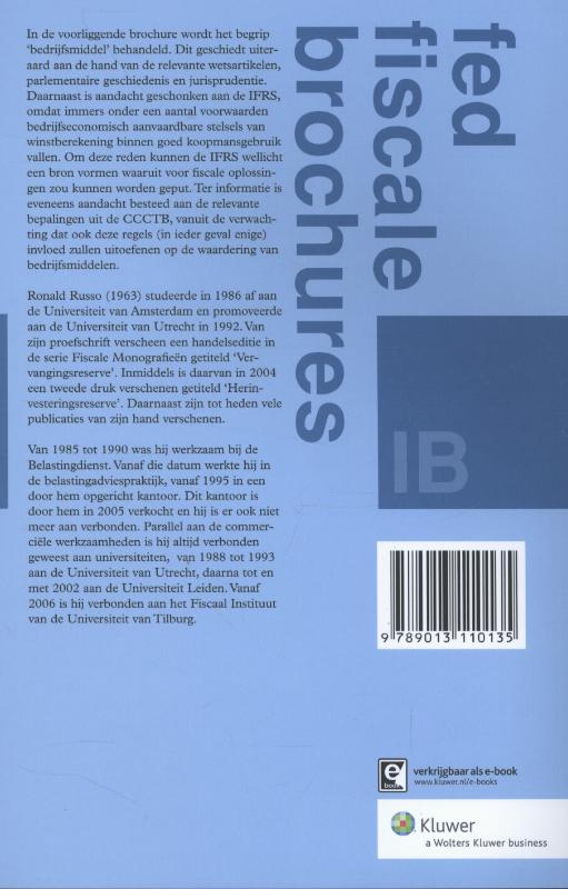 Achterkant van Bedrijfsmiddel