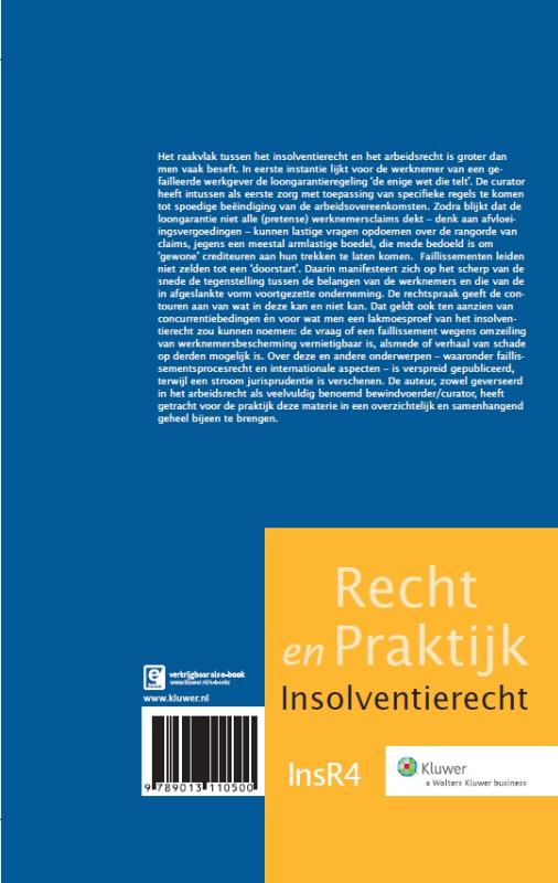 Achterkant van Arbeidsovereenkomst en insolventierecht