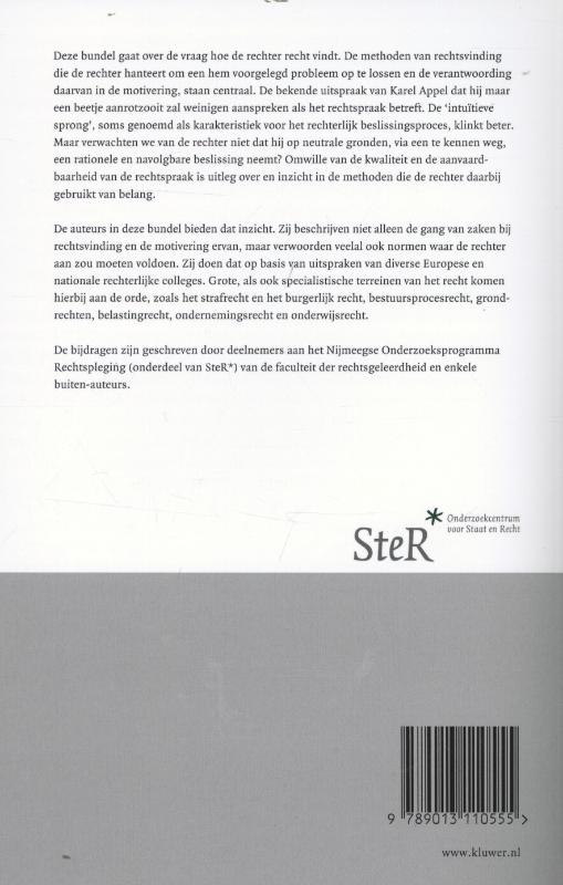 Achterkant van Rechtsvinding op veertien terreinen
