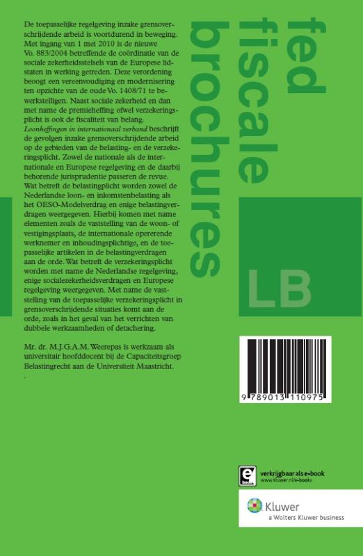 Achterkant van Loonheffingen in internationaal verband