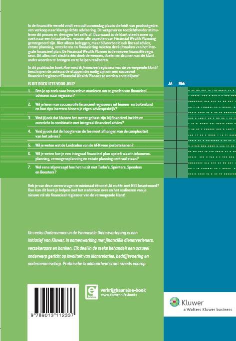 Achterkant van Hoe word ik financieel regisseur van de vermogende klant?