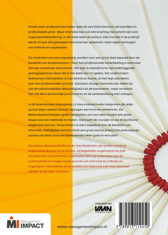 Achterkant van Praktijkboek intervisie