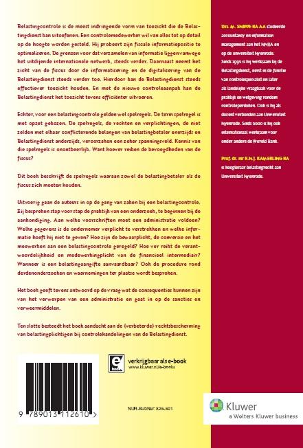 Achterkant van Belastingcontrole