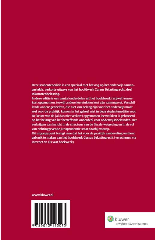 Achterkant van Studenteneditie