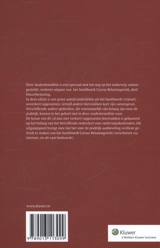 Achterkant van Studenteneditie