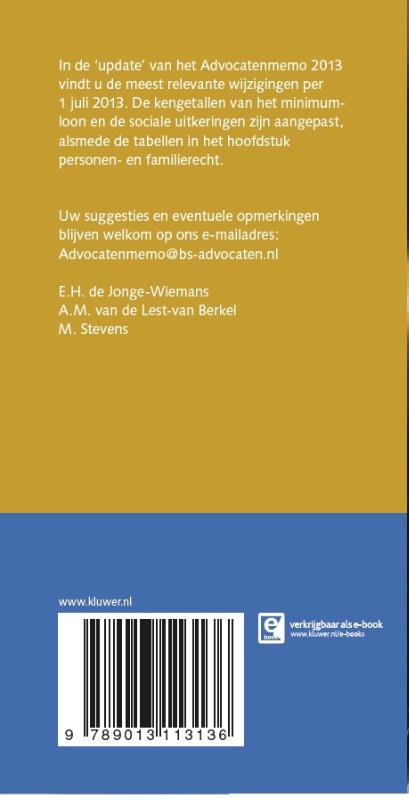 Achterkant van Update 2013