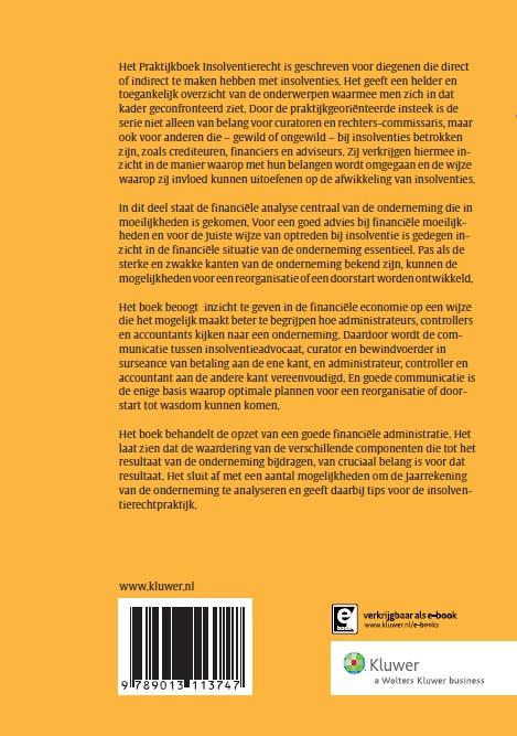 Achterkant van Financiele verslaggeving van ondernemingen