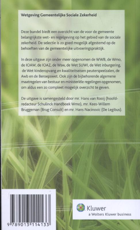Achterkant van 2013