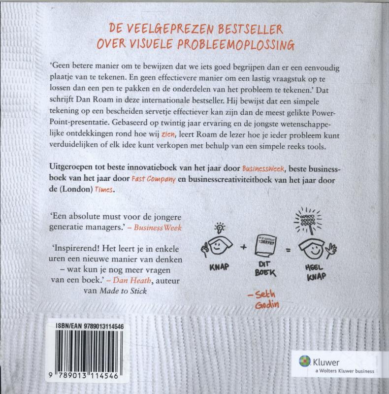 Achterkant van Op de achterkant van een servet