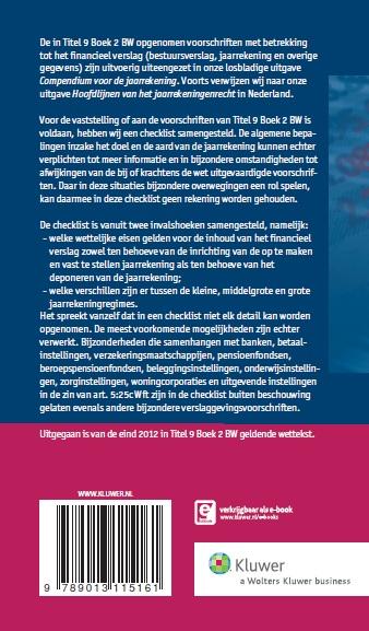 Achterkant van Titel 9 boek 2 BW 2013