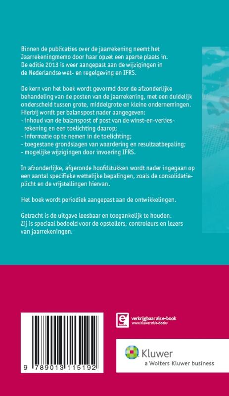 Achterkant van 2013