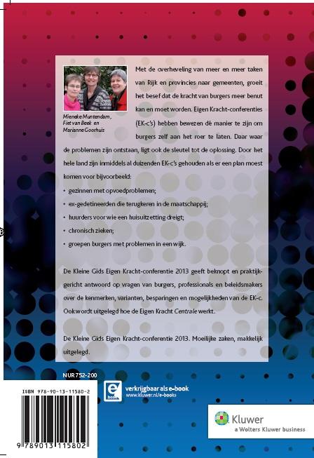 Achterkant van Eigen Kracht-conferentie 2013