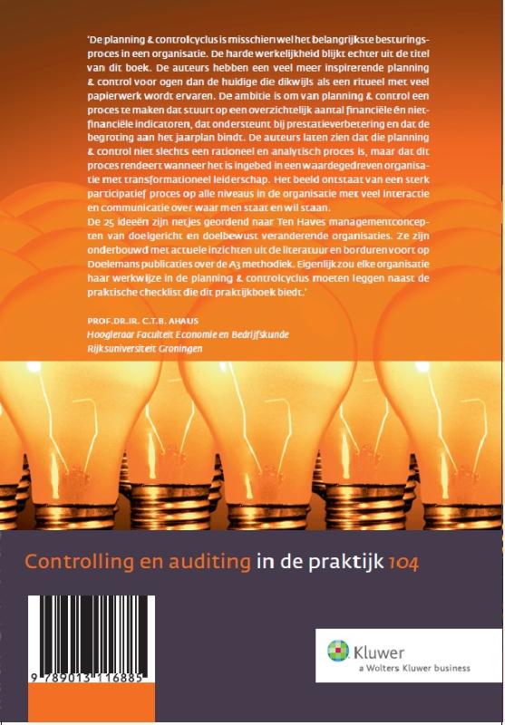 Achterkant van De 25 beste ideeen voor een meer inspirerende planning & control