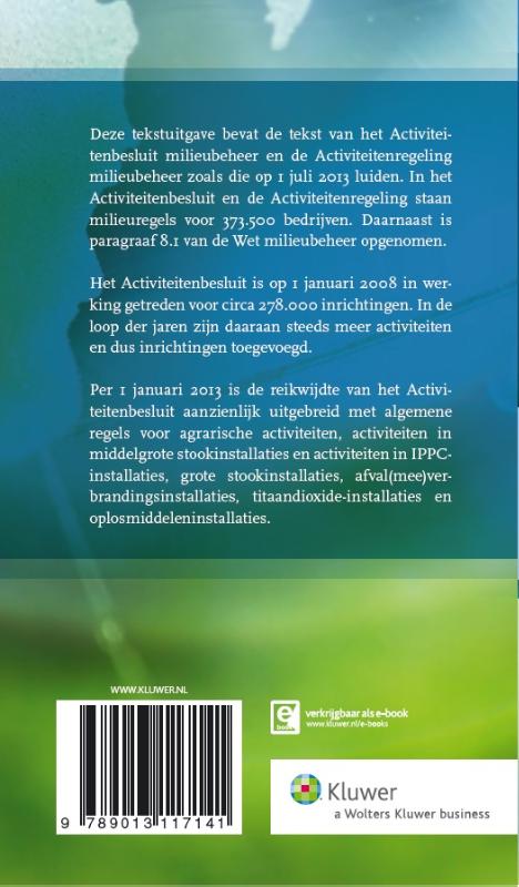Achterkant van 2013