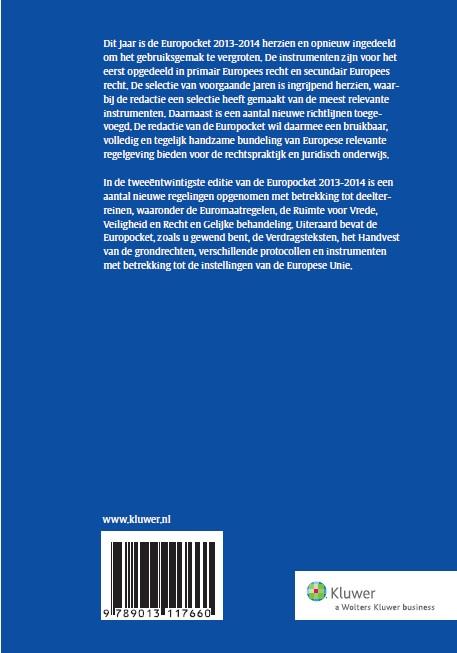 Achterkant van Europocket