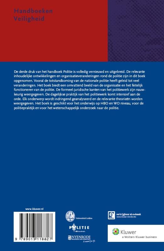 Achterkant van Politie