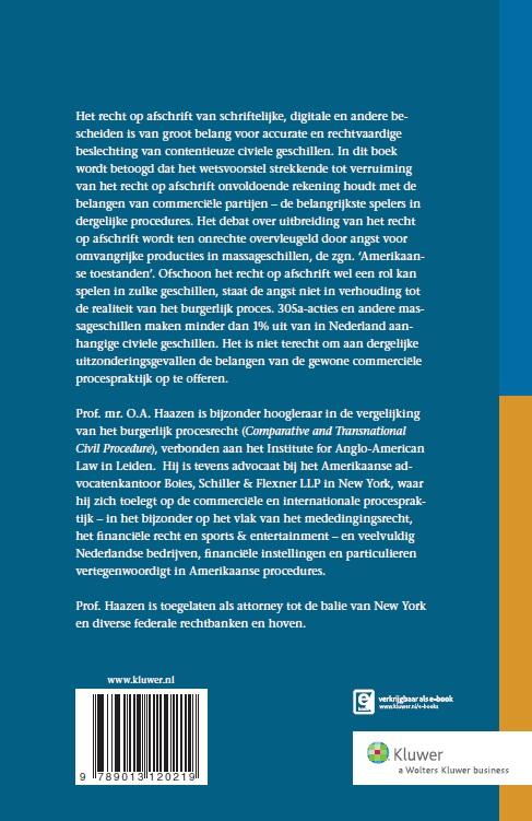 Achterkant van Het einde van het doofpotmodel