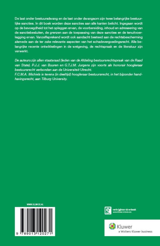 Achterkant van Bestuursdwang en dwangsom