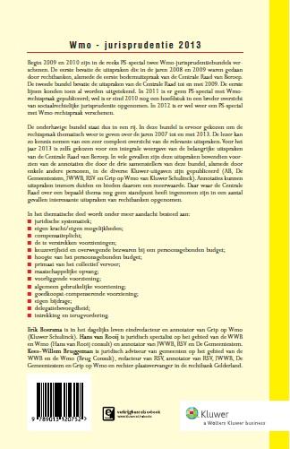 Achterkant van PS special Wmo Jurisprudentie 2013