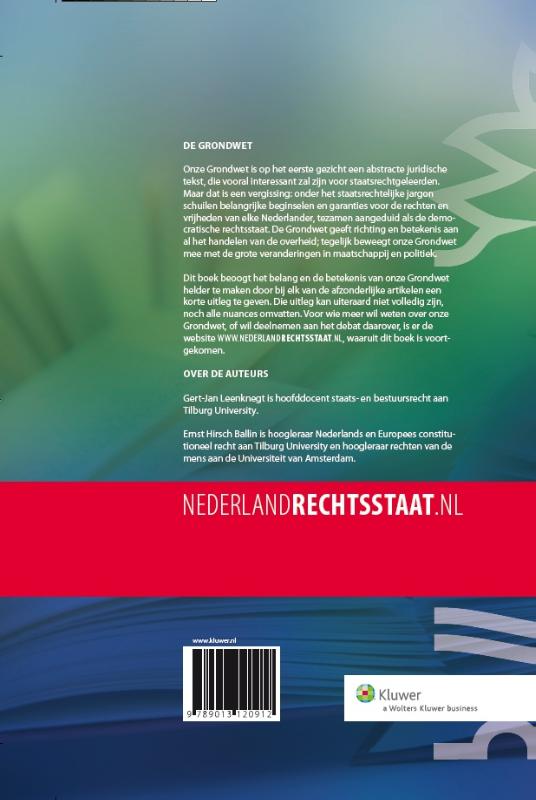 Achterkant van Korte uitleg van de grondwet