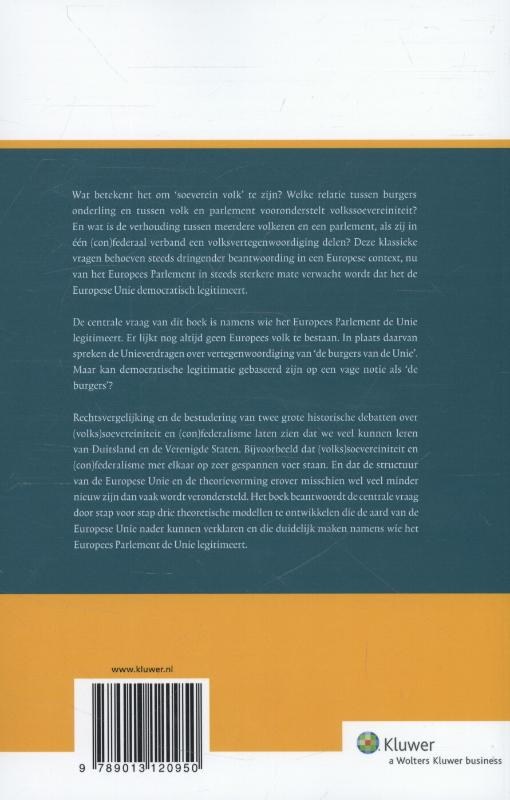 Achterkant van Het Europees parlement als transnationale volksvertegenwoordiging