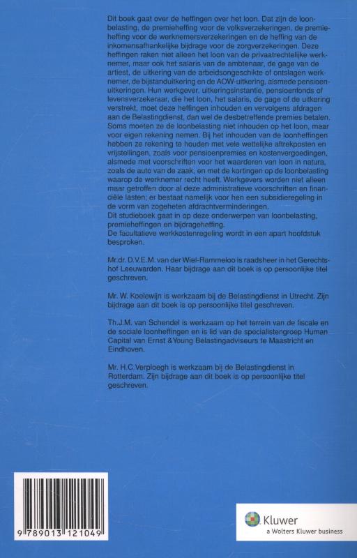 Achterkant van Loonheffingen