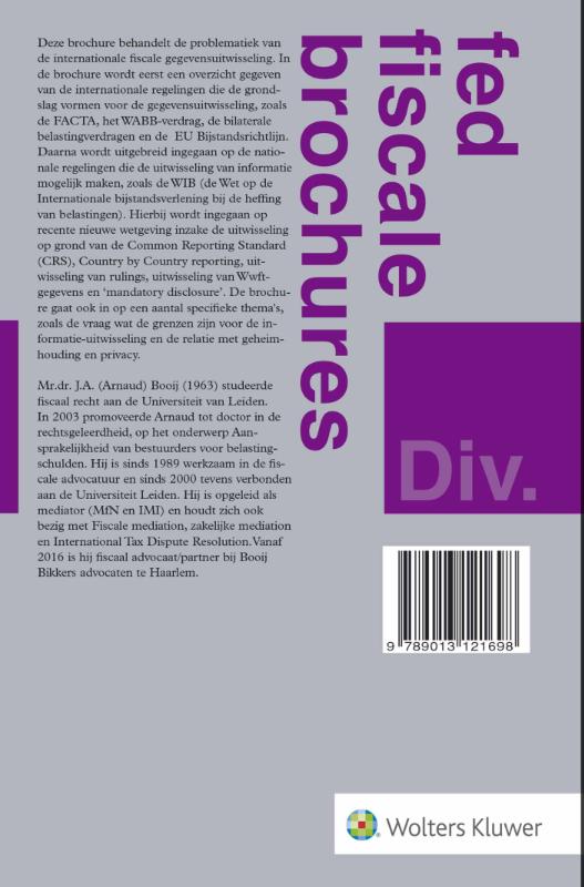 Achterkant van Internationale fiscale gegevensuitwisseling