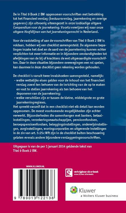 Achterkant van Titel 9 boek 2 BW Editie 2014