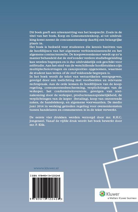 Achterkant van Koop en consumentenkoop