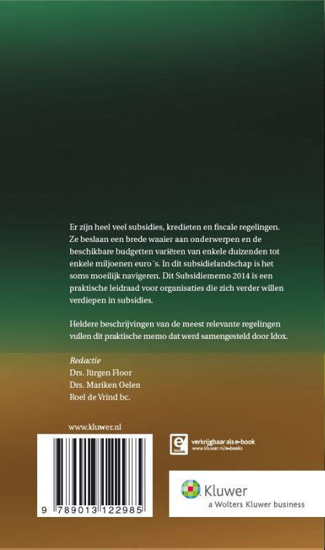 Achterkant van 2014