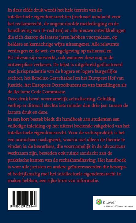 Achterkant van Kort begrip van het intellectuele eigendomsrecht