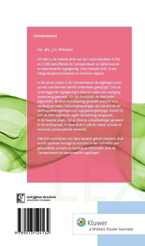 Achterkant van Gemeentewet