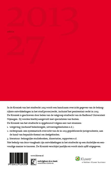 Achterkant van 2013