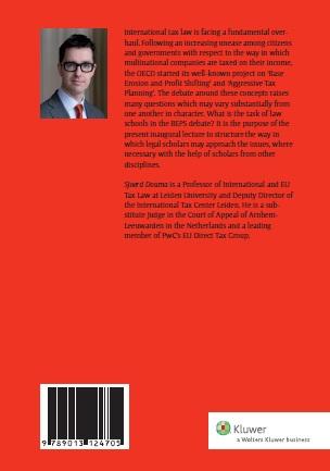 Achterkant van Legal research in international and EU tax law 201