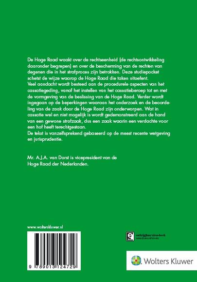 Achterkant van Cassatie in strafzaken