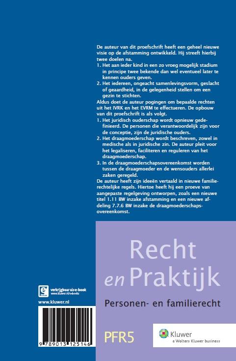 Achterkant van Een nieuwe visie op de afstamming