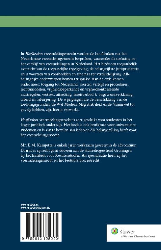 Achterkant van Hoofdzaken vreemdelingenrecht
