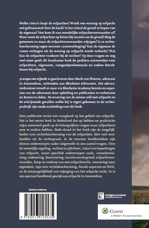 Achterkant van 50 vragen over erfpacht