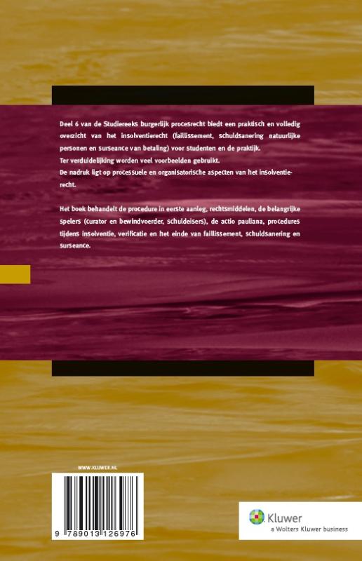 Achterkant van Insolventierecht