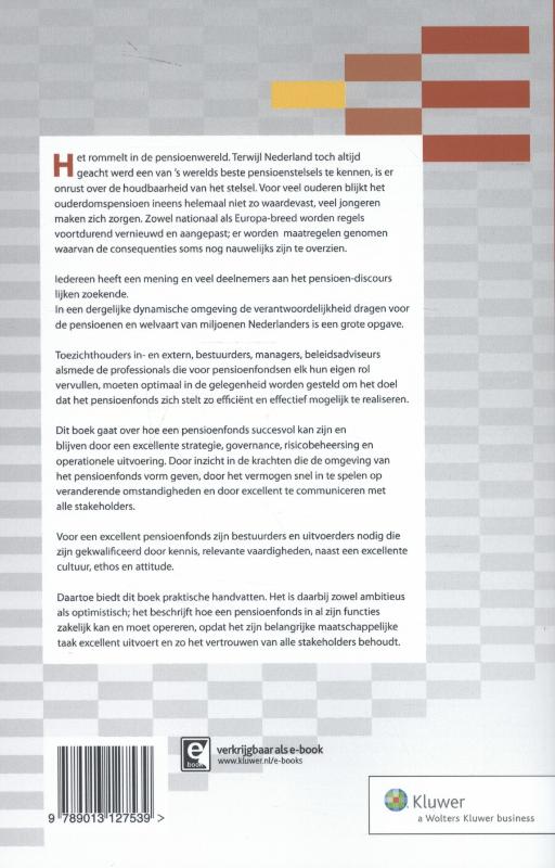 Achterkant van Het excellente pensioenfonds 2014