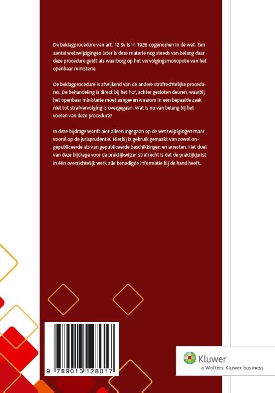 Achterkant van De beklagprocedure in strafzaken