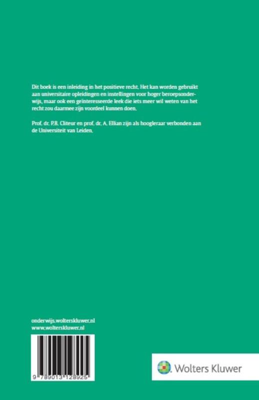 Achterkant van Inleiding recht