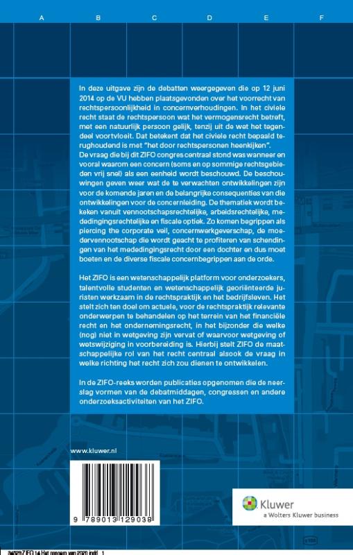 Achterkant van Het concern van 2020