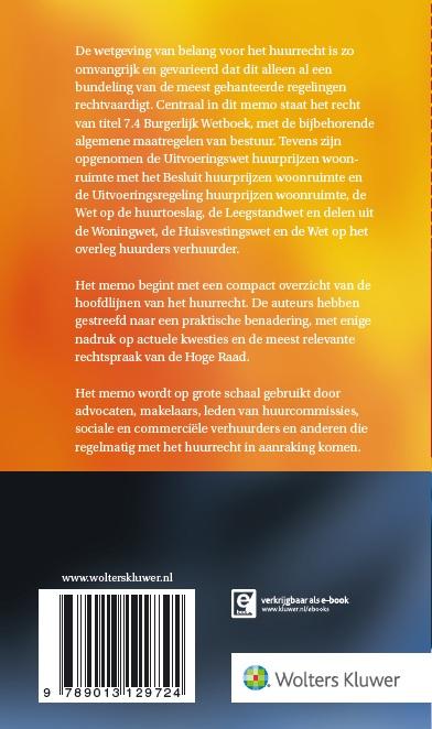 Achterkant van Huurrechtmemo 2015/2016