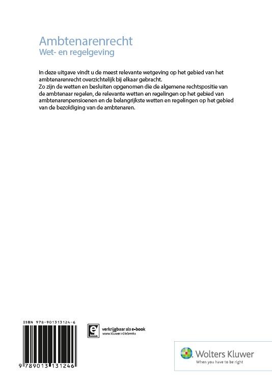 Achterkant van Ambtenarenrecht