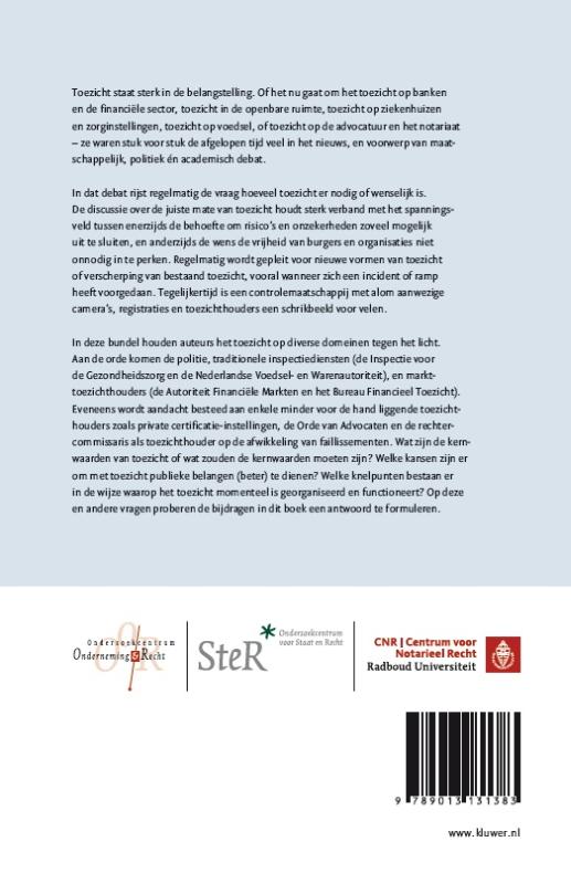 Achterkant van Toezicht tegen het licht