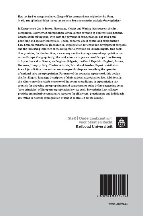 Achterkant van Expropiation law in Europe