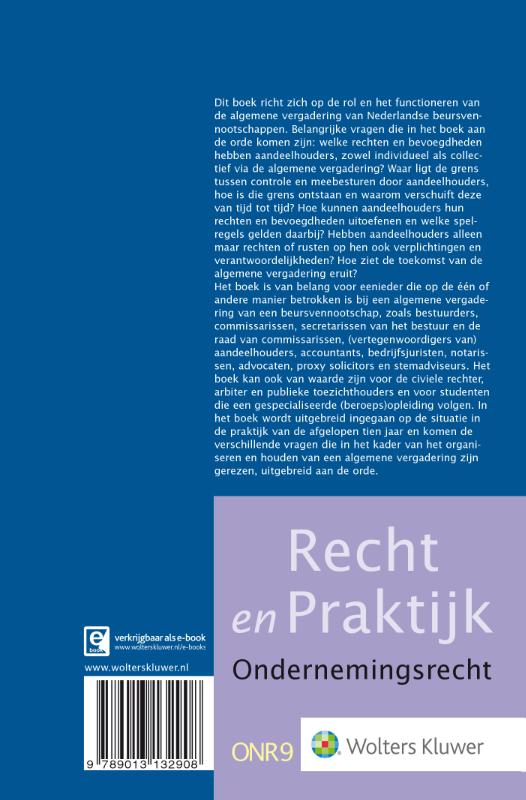 Achterkant van De algemene vergadering van Nederlandse beursvennootschappen